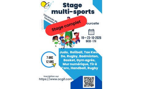 Stage omnisports Toussaint 2026